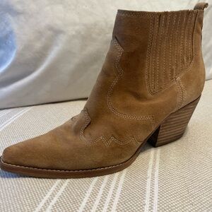 Sam Edelman Brown Suede Heeled ankle Boots size 9